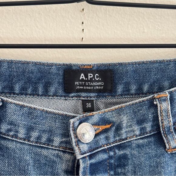 Men A.P.C. Petit Standard Jeans Button Fly 36 - Picture 7 of 9